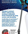 1-Gallon Handheld Farm and Garden Sprayer With Easy Fill Funnel Top And Large Secondary Opening, 28-Inch Unbreakable Wand