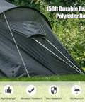 Tent secured with Beefy Double Braid Polyester Rope 150 Ft For Tie Down Pull Swing And Knot High Strength Outdoor Utility Rope