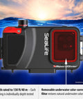 SportDiver Underwater Phone Housing For Depths Up To 130 Feet, Waterproof Case with Easy Camera Access and Leak Alarm Alerts