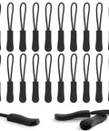 20 Piece Zipper Pull Replacement Kit For Jackets Luggage And Backpacks Black Zipper Pull Tabs For Repair Quick Fix On Broken Zippers