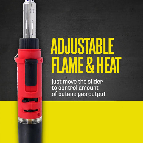 Cordless Butane Soldering Iron Kit With 3 In 1 Soldering, Jewelry And Heat Shrink Torch, Portable Self Igniting Tool with slider