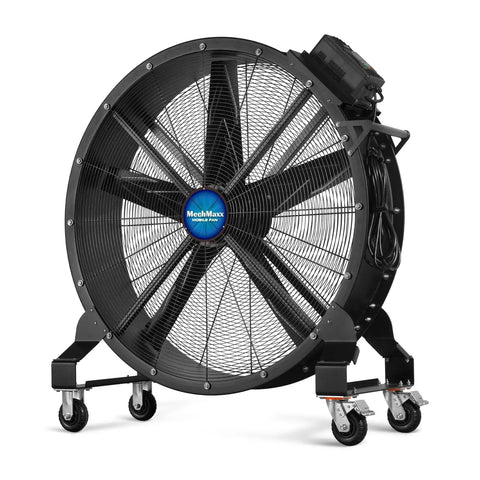 Hella Powerful 47 Inch Portable Industrial Fan With Stepless Variable Speed Motor Heavy Duty Mobile Floor Fan for Warehouse and Gym
