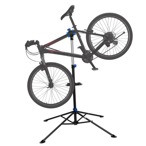 Heavy Duty Bicycle Repair Stand With 66 Lb Capacity Telescoping From 41 To 75 Inches Fits 1 To 1.5 Inch Tubing With Pre Drilled Floor Anchors