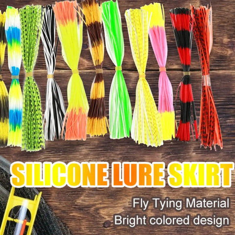 Top Shelf Flexible Silicone Lure Skirts Six Hundred Strand Bulk Pack For Jig Tying And Spinnerbait Assembly, vibrant silicone strands.