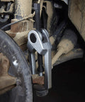 Outer Tie Rod Remover Tool For Front Wheel Drive And Rear Wheel Drive Cars, Delivers Up To 5 Tons Of Pull in use on vehicle