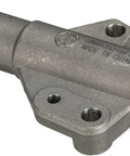 Top Notch T43130 Timing Belt Tensioner Built Tough For Smooth Highway Commutes And Zero Drama Engine Care OE Direct Fit Grey Assembly in close-up view.
