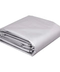 Folded Multipurpose Waterproof Tarp Cover 12X25 Feet 16 Mil Heavy Duty Silver And Black Built To Last Weatherproof Shield