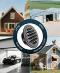 4 Inch Black Stainless Steel Soffit Vent Cover With Mesh Screen For Round Exhaust Vent Indoor Outdoor Use