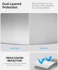 Spigen CryoShade roof sunshade for Tesla Model Y (Juniper) - dual-layer, silver coating and suede fabric.