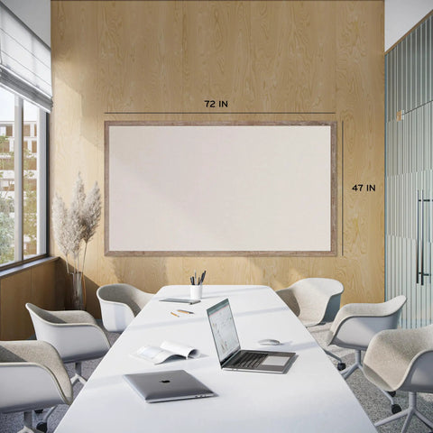 Massive 48 By 72 Bulletin Board With Rustic Wood Frame And Industrial Grade Pinning Surface for office wall installation