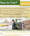 Instructions for using 4.3 Inch By 26.3 Feet Heavy Duty Adhesive Hook And Loop Tape For Couch Cushions, with step-by-step guide.