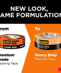 Heavy Duty Painters Tape Set Six Rolls 1.41 Inch By 60.1 Yard For Vinyl Carpet Metal Plastic Indoor And Outdoor Masking Tape.