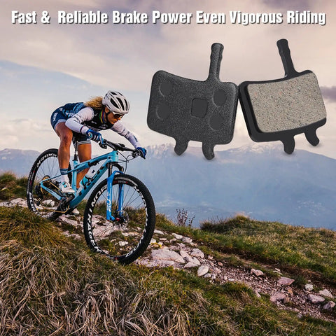 Four Pairs Bike Disc Brake Pads Kit With Three Handy Tools For Quick Install Including Disc Brake Gap Regulator