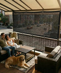 30 Percent Shade Cloth For Greenhouses And Gardens 8 Foot By 12 Foot Heavy Duty HDPE Tarp With Grommets on balcony