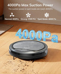 V5s Max Robot Vacuum With Beast Mode 4000Pa Suction Gyroscope Navigation cleaning dirt on wooden floor