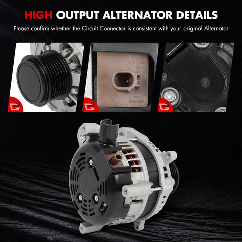 Plug And Play Alternator For Honda Civic 2.0L 2016-2022 Direct Fit 12V 135A CW Rotation IR Regulator IF Fan SC7 Pulley