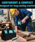 12V Cordless Impact Driver Kit With 885 In Lbs Torque for quick smooth tackling of tough jobs, showing tool bag and accessories