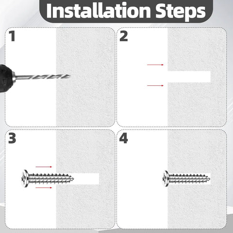 Installation steps for Garage Door Mouse Guard Side Seal Kit 2 Pack For Residential And Commercial Doors Keeps Rats Mice Snakes and Leaves Out Moisture Proof Weather Resistant No Fuss Install With Screws