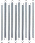 12-pack extension springs, 3/8 x 6-1/2 in, zinc-plated with dual-hook ends