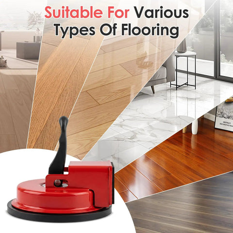 Beefy Floor Gap Fixer Tool With 12Cm Suction Cup And 10 Reusable Sticky Pads Pro Grade Rubber Mallet Gap Puller For Wood Floors