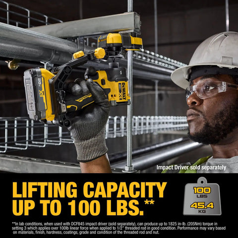 No Sweat Heavy Duty Nut Runner Attachment For Impact Driver with 100 lbs lifting capacity for easy pipe fitting.