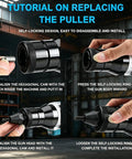 Tutorial on replacing the puller for Cordless Rivet Nut Tool With Two Speeds And LED Light Electric Rivet Nut Kit