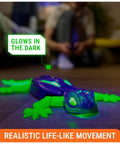 Rad Glow In The Dark Gecko Wall Climber Robot Toy With Rechargeable Remote Control for kids crawling on floor glowing