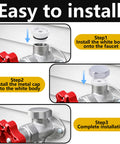 Installation steps for Two Pack Vacuum Breaker Repair Kit For Outside Faucets, Stainless Steel Anti Siphon Frost Free Sillcock Valves.