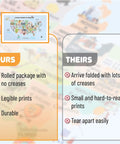 United States Map For Kids Poster Large 24.6 By 14.5 Inches Laminated 200Gsm comparison of durability and print quality