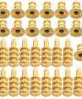 Golden Zinc Alloy And Copper Shelf Support Brackets 24 Sets with hidden table pins and sockets for furniture installation