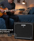 Katana 50 Gen 3 50-Watt 1x12 Guitar Combo Amp Bundle with GearLux Cable Tuner Picks and Austin Bazaar Polishing Cloth in bedroom