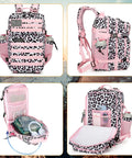 Beast Of A 25L Tactical Backpack For Men And Women With MOLLE System Small Assault Pack in pink leopard print, durable 900D Oxford