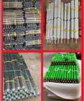 Five Pack Portable Unpowered Conveyor Roller Replacement Set For Stainless Steel Track Movement, Heavy Duty Rollers In 25mm, 32mm, 38mm, And 50mm Diameters With 8mm Or 12mm Shafts, bundled rollers