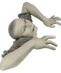 Zombie Of Montclaire Moors Indoor Outdoor Garden Statue Halloween Decor Creepy Graveyard Ghoul reaching forward in full color finish