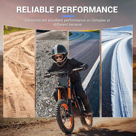 Electric Dirt Bike Hand Brake Lever Compatible With Soleil01 Tutto Tuttio E Bike performing on diverse terrains