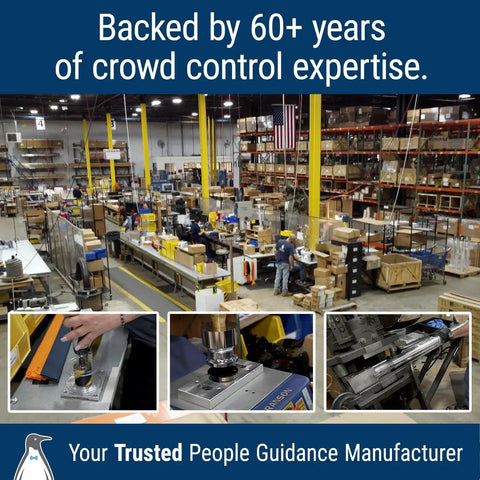 Commercial-Grade Stanchion Set 2-Pack With 10 Ft Retractable Belt Barrier Heavy Base Crowd Control Poles Black Posts