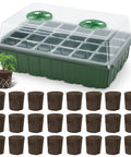 24 Pack Seed Starter Pods With Reusable Tray, Hydroponic Grow Sponges For Seed Starting And Propagation, Plant Plugs For Herbs Veggies And Flowers, Easy Transplant Rooter Pods For Home Gardeners