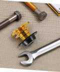 Quick Release Steering Wheel Hub Adapter For Racing Cars, Fast Disconnect Wheel Tool With Universal Fit shown with tools