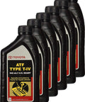 Toyota T IV T4 Automatic Transmission Fluid Six Pack 192 Ounces Per Bottle Ready To Install Universal Fit Bottles Front View