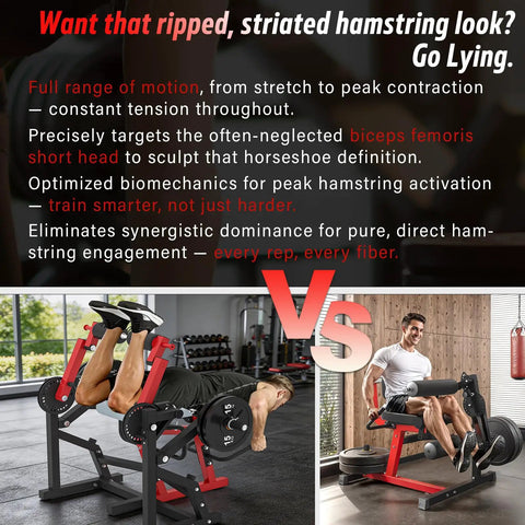 Pro Grade Unilateral And Bilateral Leg Extension And Curl Machine With Convertible Seated Leg Extension And Lying Leg Curl Bench for home gym setup