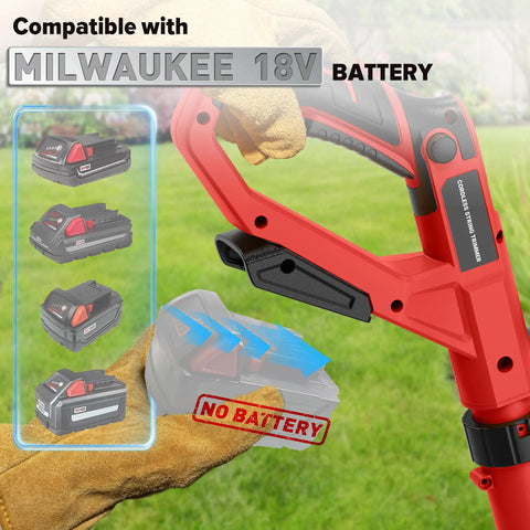 Weed Wacker And Leaf Blower Combo No Battery Included Compatible With 18V Battery Systems showing compatibility with Milwaukee