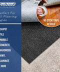 Non Slip Rug Pad 4 By 6 Foot Reversible Gripper For Hardwood Vinyl Tile And Laminate Floors Keeps Rugs In Place Thick Quarter Inch