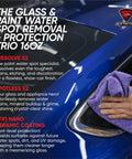 Ultimate Upgraded Paint Glass Water Spot and Stain Removers Plus Protection Coating Bundle cleaning car window.