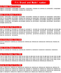 Compatibility list for 12 Pack Grate Rubber Feet Replacement For Gas Stove Tops with specific GE models and series numbers.