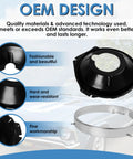 28 Piece Headlamp Retaining Ring And Mounting Bucket Kit With Stainless Steel Sealed Beam Rings And Hardware for classic GM cars