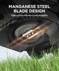 Cordless Electric Lawn Mower With Brushless Motor 13 Inch Cutting Width Mows Up To 1600 Sq Ft 8 Gallon Grass Bag Adjustable
