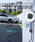 Level 2 Ev Charger 40 Amp 9.6Kw Wall Mount Home Charging Station J1772 Connector Nema 14-50 Plug Wifi App Enabled Heavy Hitter Speed For No Sweat Daily Charging with 24ft cable.