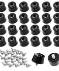 60 Piece Grippy Rubber Feet Set For Cutting Boards And Kitchen Appliances 0.59 x 0.31 Inches With 304 Stainless Steel Screws