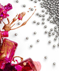 Top Shelf Rock Solid 316 Stainless Steel Paint Mixing Balls And Nail Polish Stirring Beads Smooth Rolling 4mm Metal Bearing Spheres For Crafts And Home Lab Projects No Sweat Guarantee with pink nail polish and steel beads.