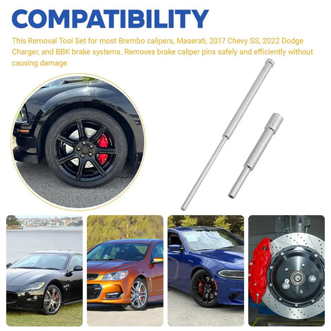 Steel Pin Punch Set With 3/16 Inch Extra Long Pin Punch for automotive brake systems compatibility